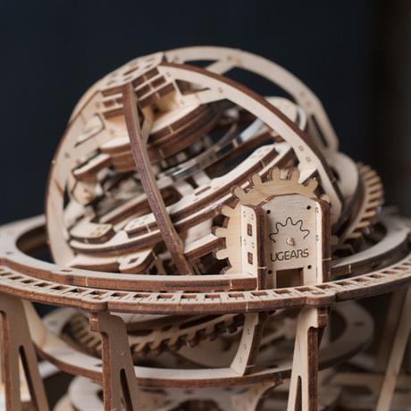 Деревянный механический 3D конструктор Ukrainian Gears Астрономичные часы с турбийоном (70162) - фото 8