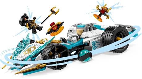 Конструктор LEGO NINJAGO Сила дракона Зейна Гоночный автомобиль спин-джитсу 307 деталей (71791) - фото 4