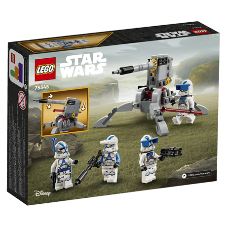 Конструктор LEGO Star Wars Боевой отряд бойцов-клонов 501-го легиона 119 деталей (75345) - фото 1