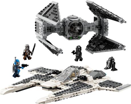 Конструктор LEGO Star Wars Мандалорский истребитель против перехватчика TIE 957 деталей (75348) - фото 0