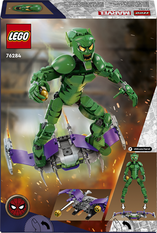 Конструктор LEGO Marvel Фигурка Зеленого гоблина для сборки 471 деталь (76284) - фото 3
