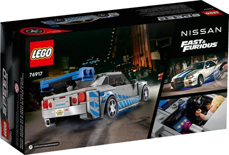Конструктор LEGO Speed Champions Подвійний форсаж Nissan Skyline GT-R R34, 319 деталей (76917) - фото 0