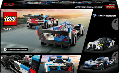 Конструктор LEGO Speed Champions Автомобілі для перегонів BMW M4 GT3 і BMW M Hybrid V8 676 деталей (76922) - фото 2