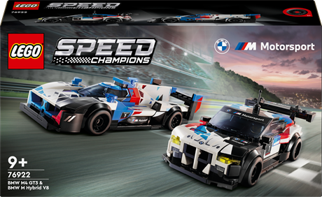 Конструктор LEGO Speed Champions Автомобілі для перегонів BMW M4 GT3 і BMW M Hybrid V8 676 деталей (76922) - фото 0