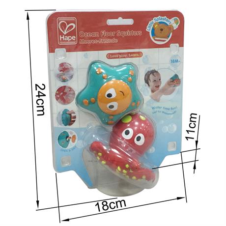 Набор игрушек для ванной и бассейна Hape Осьминог и морская звезда (E0213) - фото 6