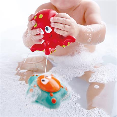 Набор игрушек для ванной и бассейна Hape Осьминог и морская звезда (E0213) - фото 0