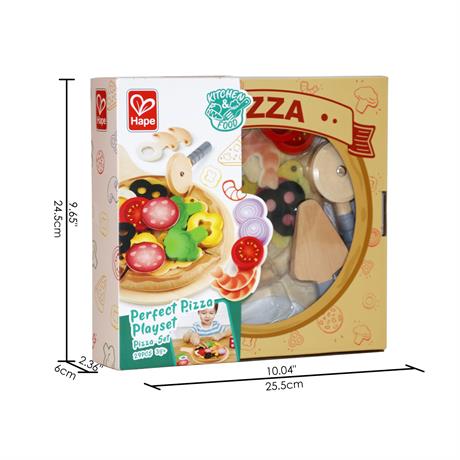 Игрушечные продукты Hape Пицца из дерева (E3173) - фото 6