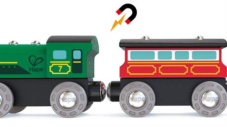 Набір для іграшкової залізниці Hape Пасажирський поїзд (E3719) - фото 4