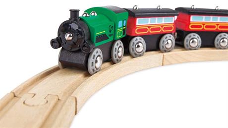 Набір для іграшкової залізниці Hape Пасажирський поїзд (E3719) - фото 5