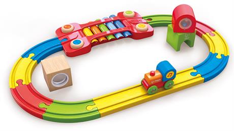 Іграшкова залізниця Hape із ксилофоном 14 ел. (E3822) - фото 10