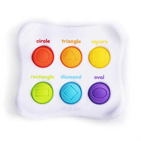 Сенсорна іграшка Fat Brain Toys Dimpl Duo Колір Форма Брайль (F208EN) - фото 0