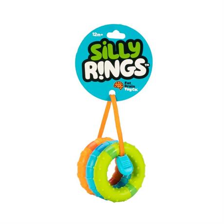 Тактильная игрушка Fat Brain Toys Silly Rings Магнитные кольца 3 шт. (F269ML) - фото 1