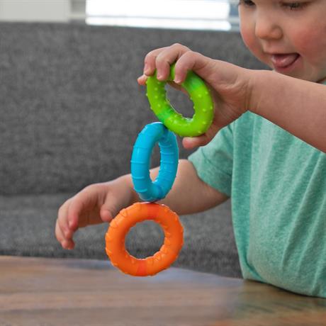 Тактильная игрушка Fat Brain Toys Silly Rings Магнитные кольца 3 шт. (F269ML) - фото 5