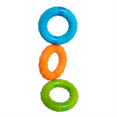 Тактильная игрушка Fat Brain Toys Silly Rings Магнитные кольца 3 шт. (F269ML) - фото 0