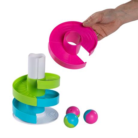 Розвивальна іграшка Fat Brain Toys Wobble Run Трек-балансир для кульок (F273ML) - фото 3