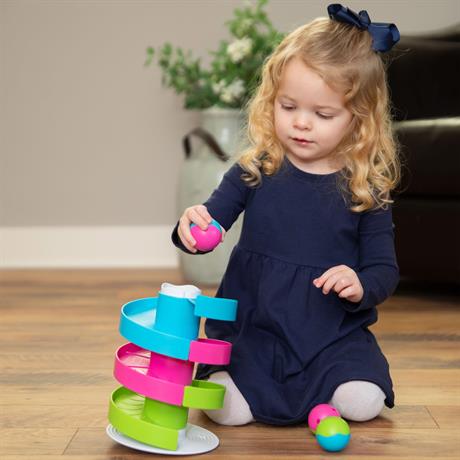 Розвивальна іграшка Fat Brain Toys Wobble Run Трек-балансир для кульок (F273ML) - фото 6