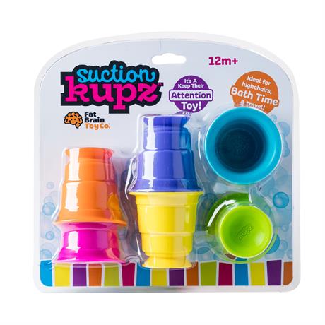 Тактильна іграшка Fat Brain Toys Suction Kupz М'які чашки 6 штук (FA183-1) - фото 2