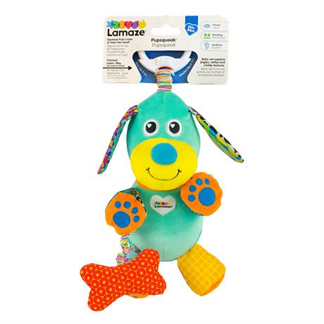 Мягкая игрушка-подвеска Lamaze Собачка со звуком (L27023) - фото 1