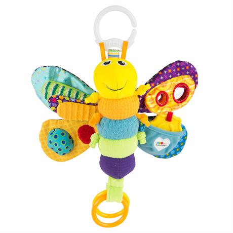 М'яка іграшка-підвіска Lamaze Метелик із прорізувачем і пищалкою (L27024) - фото 0