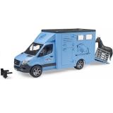 Автомодель Bruder Автомобіль MB Sprinter для перевезення тварин з конем 1:16 (02674)
