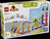 Конструктор LEGO® DUPLO® Місто 3 в 1 Цікаві гірки та трампліни з автомобілями, 111 деталей (10478)