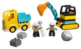 Конструктор LEGO DUPLO Вантажівка та гусеничний екскаватор 20 деталей (10931)