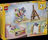 Конструктор LEGO® Creator 3 в 1 Декоративний живопис «Квіткове мистецтво», 348 деталі (31390)