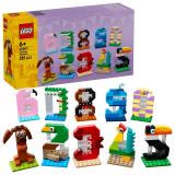 Конструктор LEGO® Цифры на день рождения Животный декор, 281 деталь (40807)