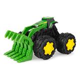 Машинка Трактор John Deere Kids Monster Treads с ковшом и большими колесами (47327)