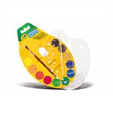 Набір акварельних фарб Crayola Chalk & Paint 12 кольорів із палітрою і пензликом (53-8434)
