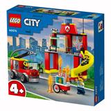 Конструктор LEGO City Fire Department Пожежне депо та пожежна машина 153 деталі (60375)