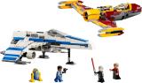 Конструктор LEGO Star Wars Винищувач Нової Республіки E-Wing проти Зоряного винищувача Шин Хаті 1056 деталей (75364)