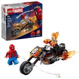 Конструктор LEGO Super Heroes Marvel Человек-паук vs Призрачный всадник на мотоцикле 72 Детали (76335)