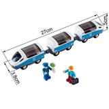 Набор для игрушечной железной дороги Hape Поезд Интерсити с вагонами (E3728)