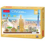 3D пазл CubicFun City Line Барселона (MC256h)