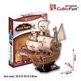 3D пазл CubicFun Корабель Санта-Марія (T4008h)