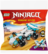 Конструктор LEGO NINJAGO Суперсильні транспортні засоби дракона Зейна 2 в 1, 55 деталей (30674)