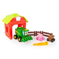 Ігровий набір-конструктор John Deere Kids Збери трактор із загоном (47210)