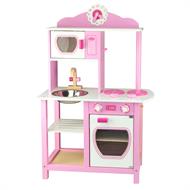 Дитяча кухня Viga Toys з дерева, біло-рожевий (50111)