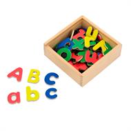 Набір магнітних букв Viga Toys Англійські великі та малі 52 шт. (50324)