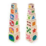 Дерев'яні кубики Viga Toys Башта з цифрами (50392)