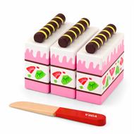 Іграшкові продукти Viga Toys Дерев'яний полуничний торт (51324)
