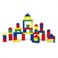 Дерев'яні кубики Viga Toys Барвисті блоки 50 шт., 3,5 см (59542)