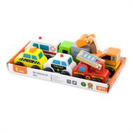 Набір іграшкових машинок Viga Toys Спецтранспорт 6 шт. (59621)