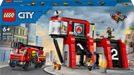 Конструктор LEGO City Пожежне депо з пожежною машиною 843 деталі (60414)