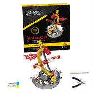 Колекційна модель-конструктор Metal Time Sun Chaser Dragon Stand Clock Сонячний годинник (MT025)