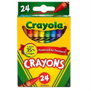 Набір воскової крейди Crayola Crayons 24 кольори (0024)