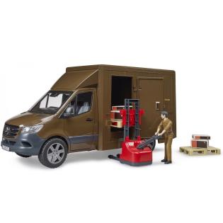 Автомодель Bruder Автомобіль MB Sprinter кур'єрської служби UPS з ігровою фігуркою та аксесуарами 1:16 (02678)