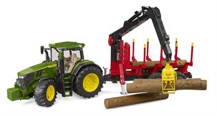 Модель Bruder Трактор John Deere з причепом та маніпулятором 1:16 (03154)