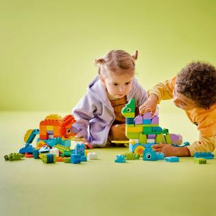 Конструктор LEGO DUPLO Town Динозаври на колесах 3 в 1, 108 деталей (10451)